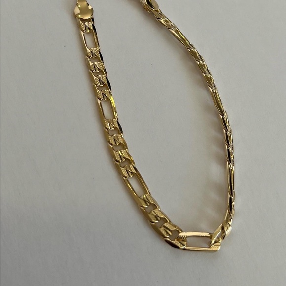 14k gold filled Figaro bracelet - Picture 4 of 4